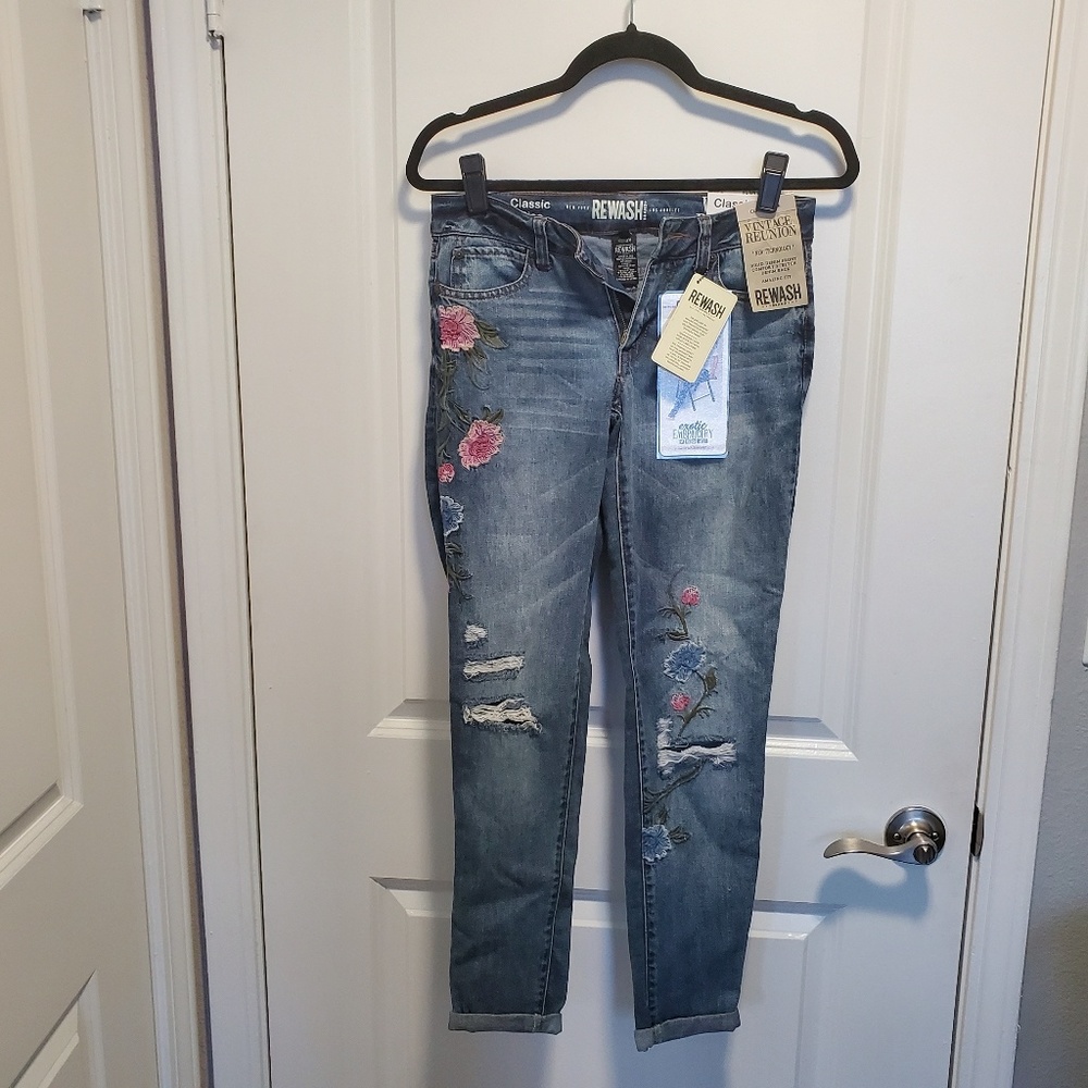 Rewash Juniors Vintage Reunion Skinny Jeans